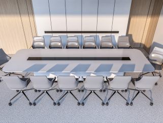 现代会议桌 会议桌椅 椅子 桌子